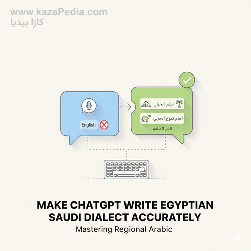 كيفية جعل ChatGPT يكتب باللهجة المصرية أو السعودية بدقة