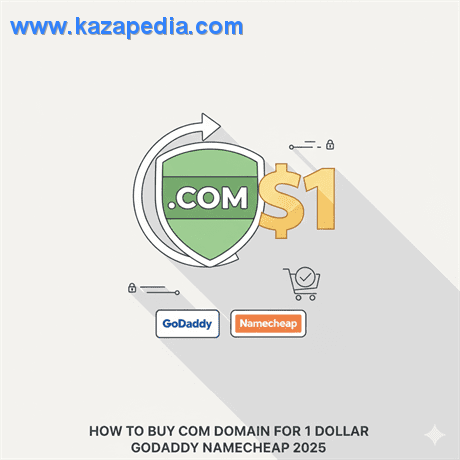 كيفية حجز دومين (Domain) دوت كوم بـ 1 دولار فقط (GoDaddy & Namecheap)