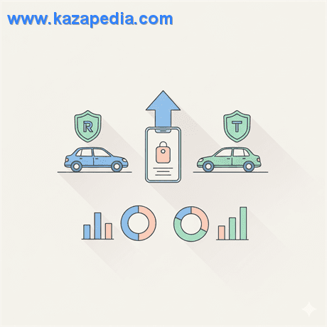 رخص تأمين سيارة أونلاين: مقارنة بين تكافل الراجحي والتعاونية.
