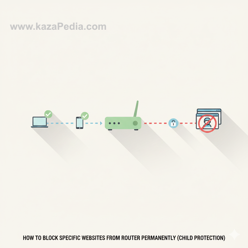 كيفية حجب مواقع معينة من الراوتر نهائياً (لحماية الأطفال)