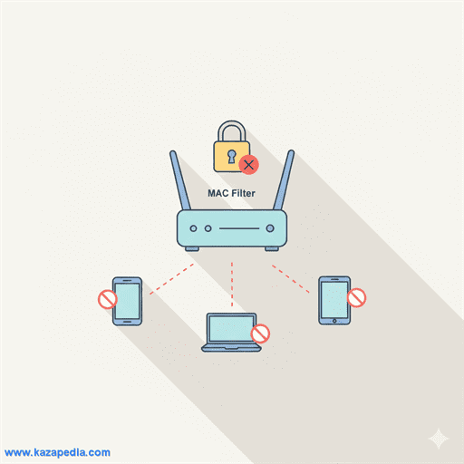 طريقة حظر المتصلين بالراوتر وقطع النت عنهم (Mac Filter Explanation)