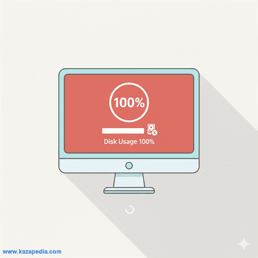 حل مشكلة Disk Usage 100% التي تجعل الكمبيوتر يتجمد