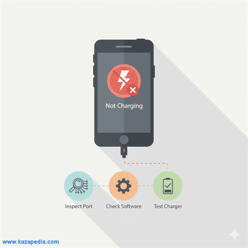 حل مشكلة الموبايل لا يشحن وهو متصل بالشاحن (فحص السوفت وير)