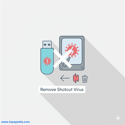 إزالة فيروس الشورت كت (Shortcut Virus) من الفلاشة والهارد نهائياً