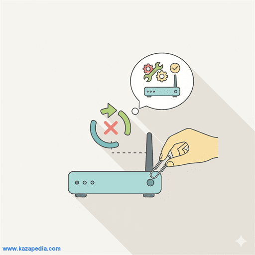 كيفية عمل ضبط مصنع (Reset) للراوتر وإعادة برمجته من الصفر