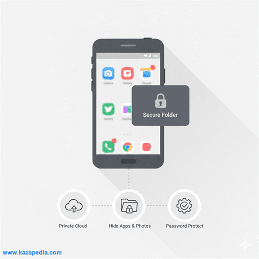 طريقة إخفاء التطبيقات والصور في المجلد الآمن (Secure Folder)