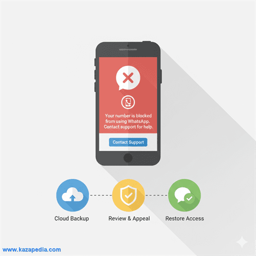 حل مشكلة تم حظر رقمك من استخدام واتس اب (فك الحظر)